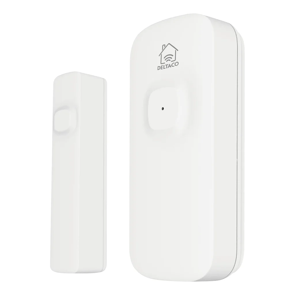 Smart Home magnetisk dörr- och fönstersensor, WiFi, vit
