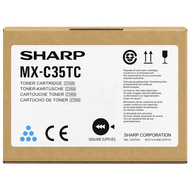 Sharp Sharp MX-C36T Tonerkassette Cyan MXC36TC Modsvarer: N/A