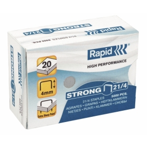 Agrafes Rapid Strong 21/4 Galv. 5000/boîte