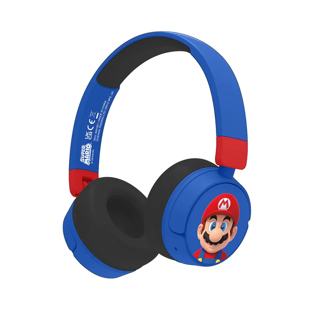 Super Mario Hörlurar On-Ear Trådlös 85/95dB