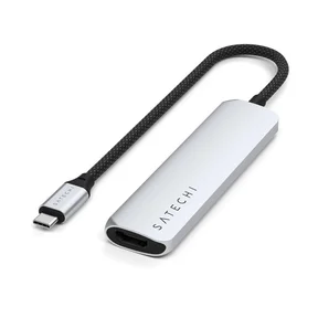 Satechi 4-i-1 USB-C Slim Multiport Adapter 4K - silver