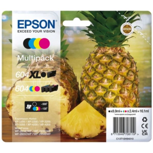 Epson multipack 604 BK XL + CMY