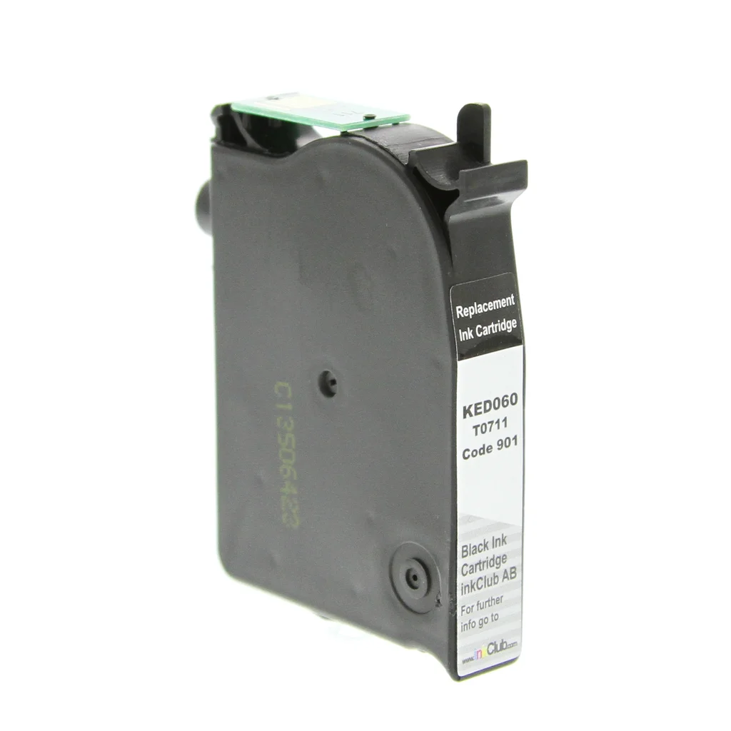 inkClub Bläckpatron svart, ersätter Epson T0711 KED060 ersätter T0711