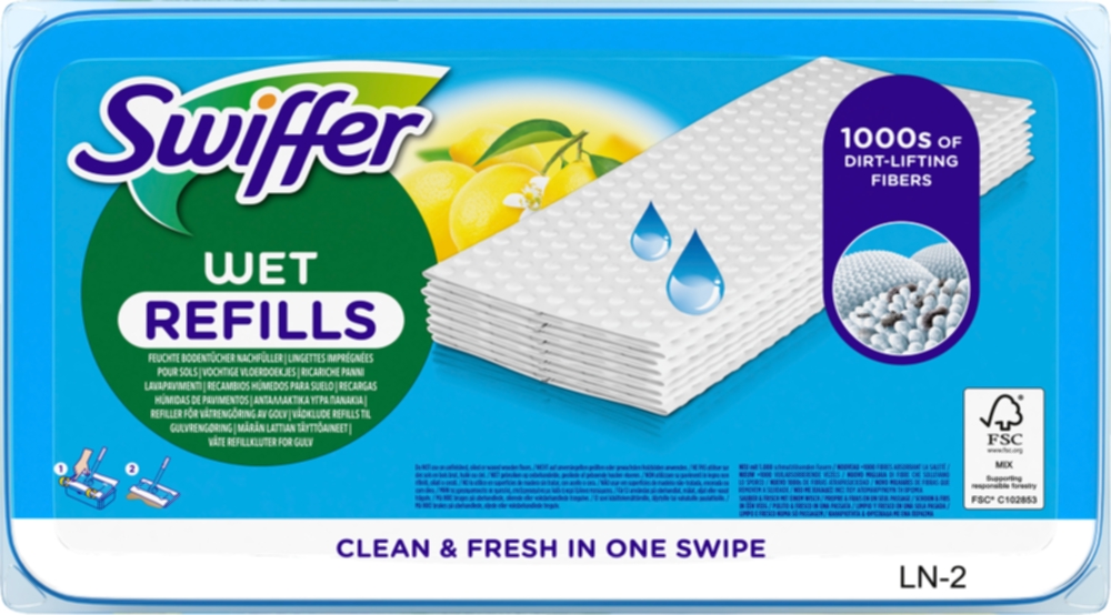 Swiffer Floor Rengöringsdukar Wet Citrus 24-pack
