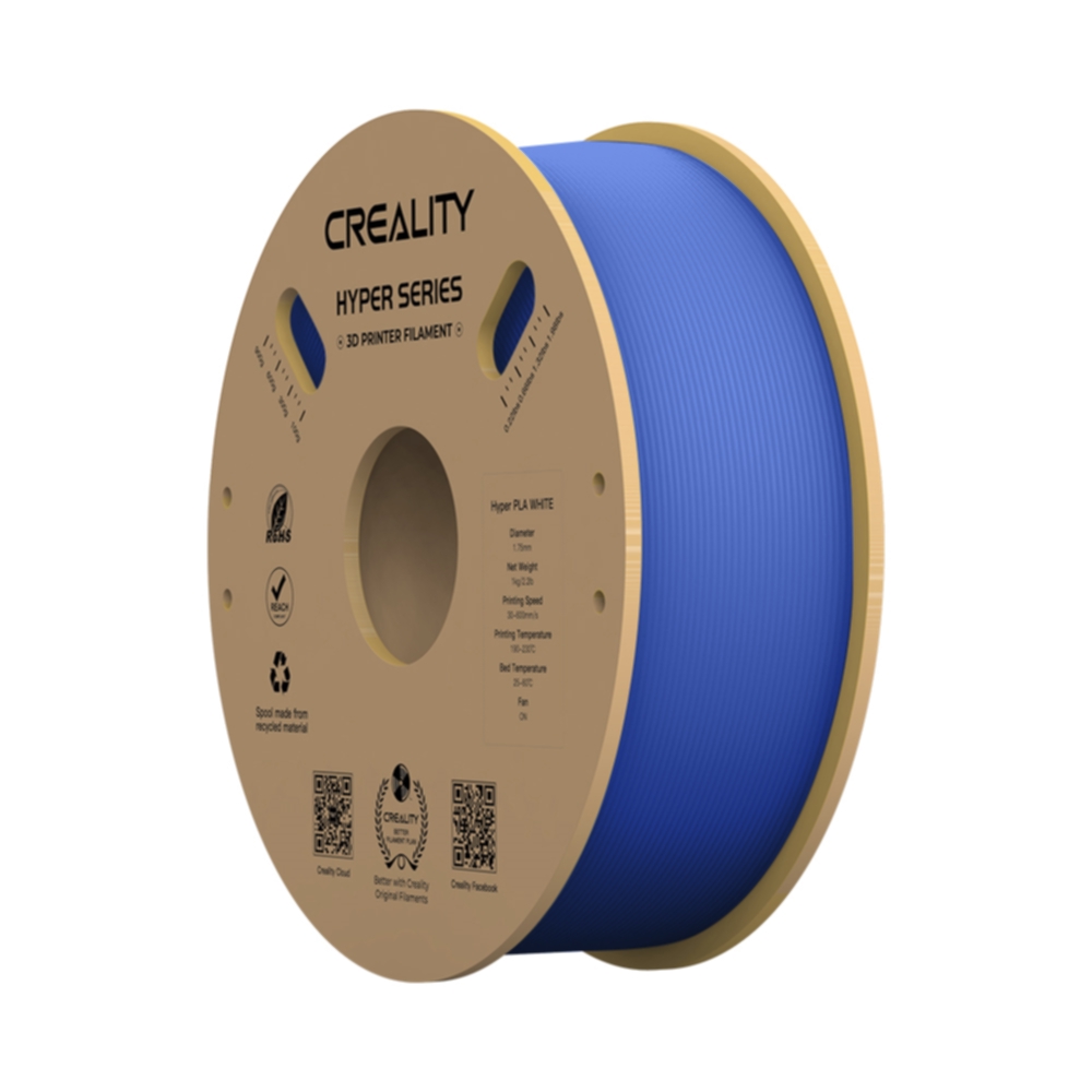 Creality Creality Creality Hyper PLA - 1.75mm - 1kg Blå PLA-filament,3D skrivarförbrukning