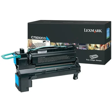 Lexmark Tonerkassette sort 20.000 sider, høj kapacitet, return C792X1KG Modsvarer: N/A billede