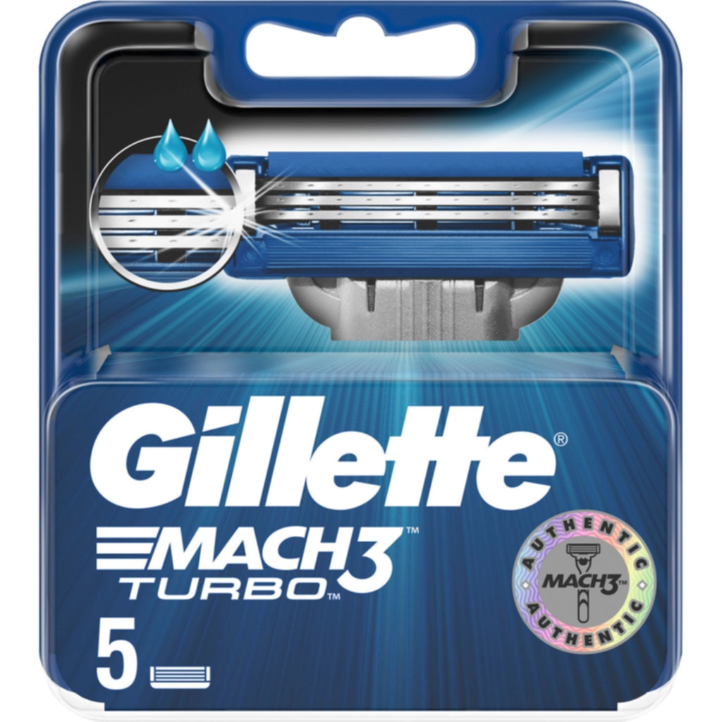 Gillette Gillette Mach3 Turbo 5 stk Barberblad