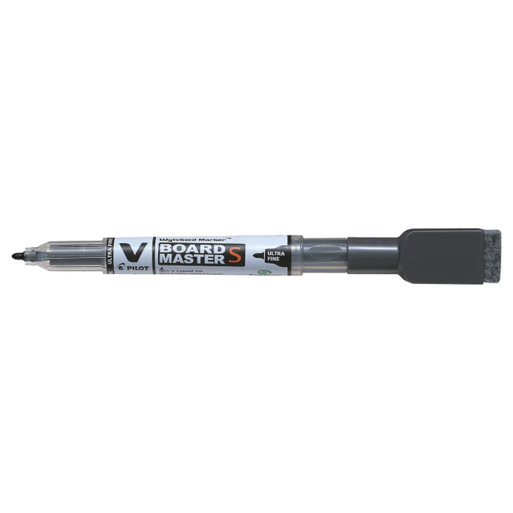 Whiteboardpenna BeGreen ultra fine m. magnet & sudd, svart