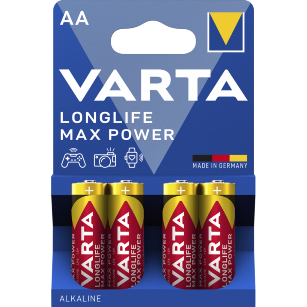 Varta Longlife Max Power batteri - AA, 4-Pack