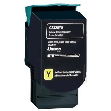 Lexmark Lexmark C242XY0 Tonerkassette gul 3.500 sider C242XY0 Modsvarer: N/A billede