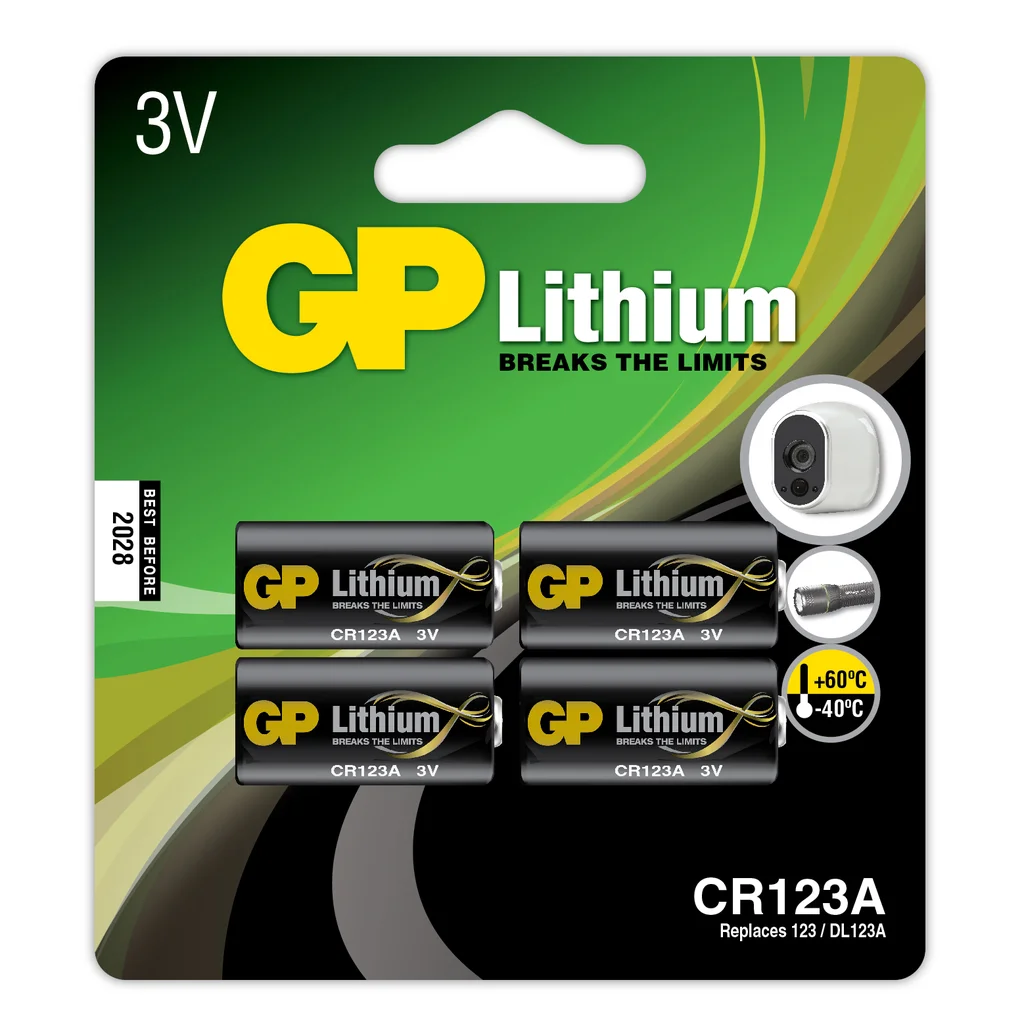 GP CR 123A-C1, 4-pack