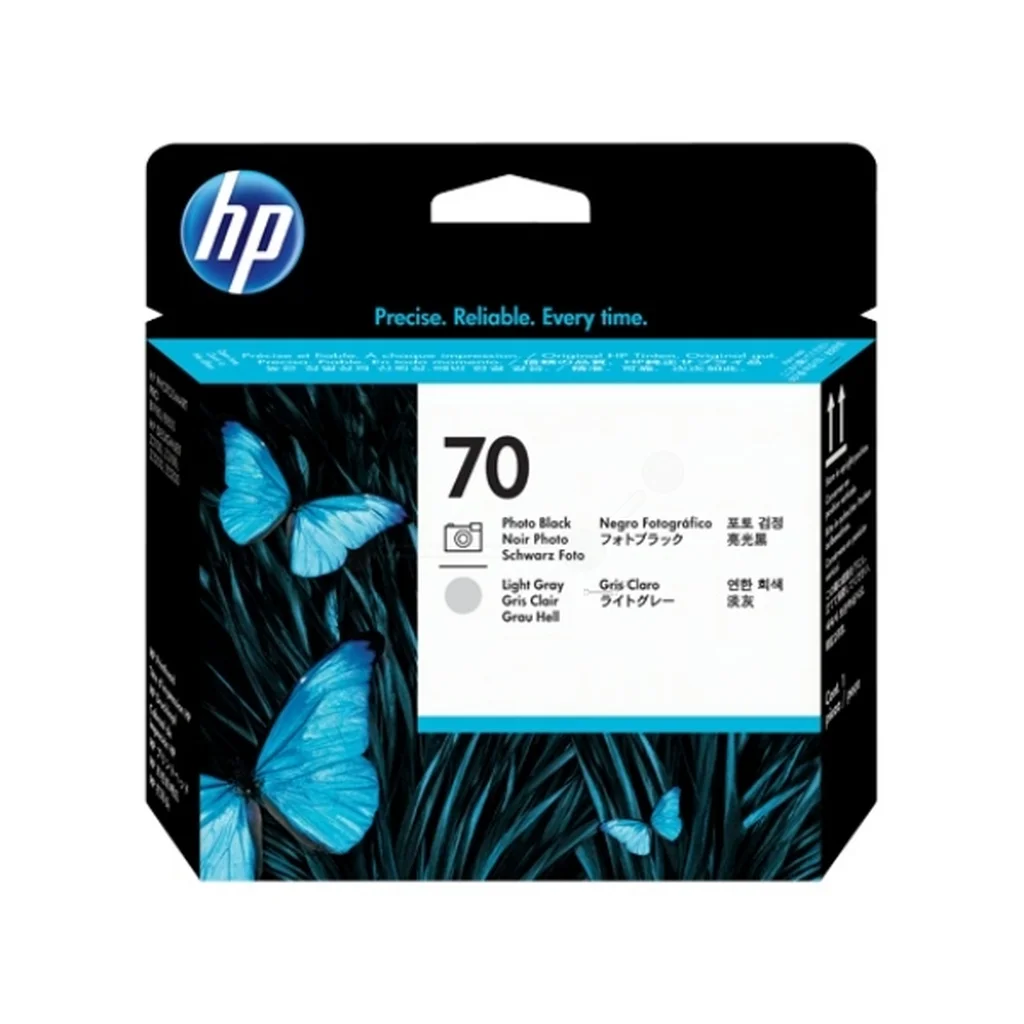 HP 70 Skrivhuvud fotosvart/grå
