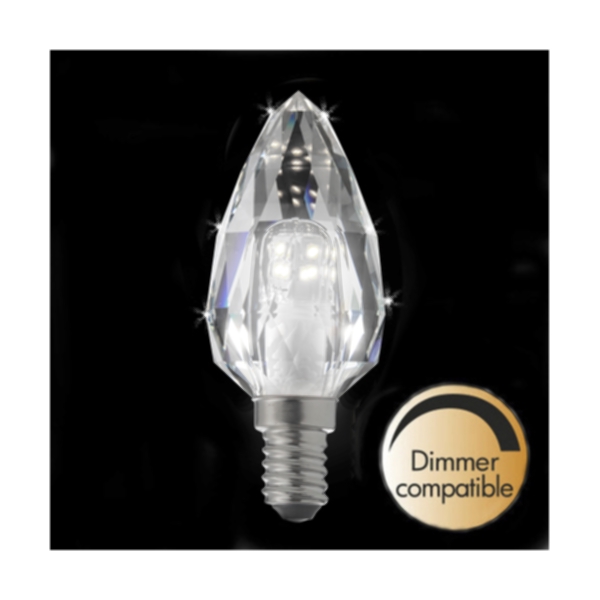 Unison dimbar LED kronljus Prisma 4000K 380lm E14 4,3W