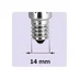 Silver toppförspeglad glödlampa klot 200lm E14 25W