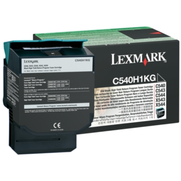 Toner sort 2.500 sider, høy kapasitet, return