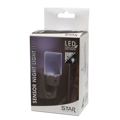 Star Trading alt LED nattlampe Frostet EUR plugg 0,5W