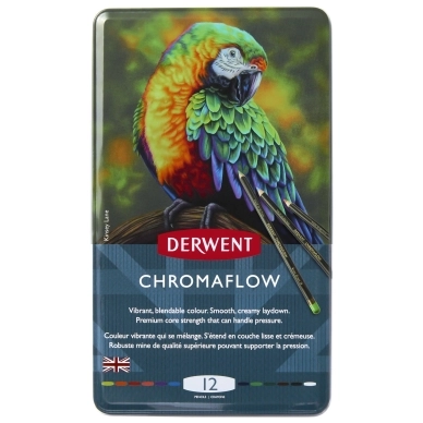 Derwent Derwent Chromaflow blyanter metalæske 12 stk. 2305856 Modsvarer: N/A