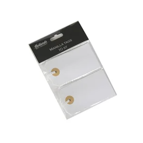 Etikett Manilla Tags vit, 9x5cm 10-pack