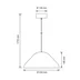 Enna Taklampa med diffusor, E27 Svart 434mm