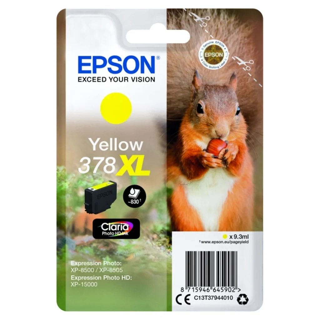 Epson 378XL Bläckpatron Gul
