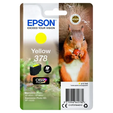 Epson Epson 378 Mustepatruuna Keltainen T3784 Vastaa: N/A
