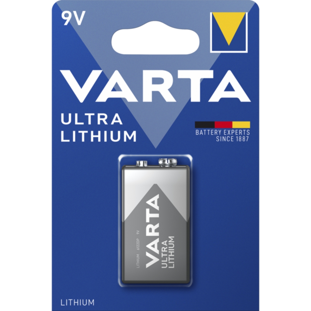 Varta Professional Litiumbatteri - 9V, 1-Pack