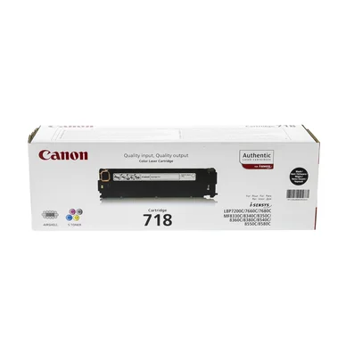 CANON 718BK Tonerkassett Svart