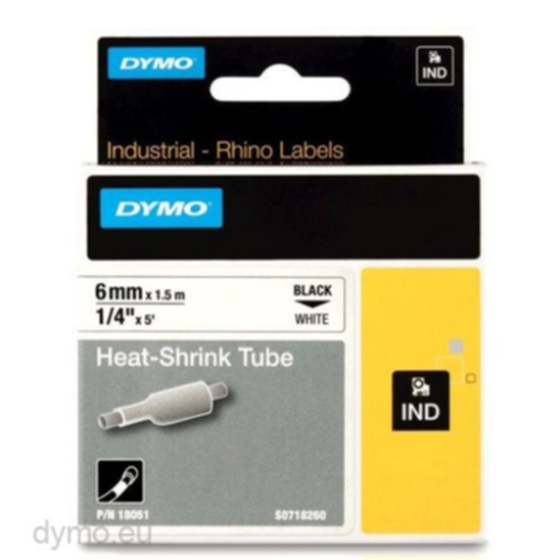 Tape Rhino 6mmx1,5m shrink tube black/white