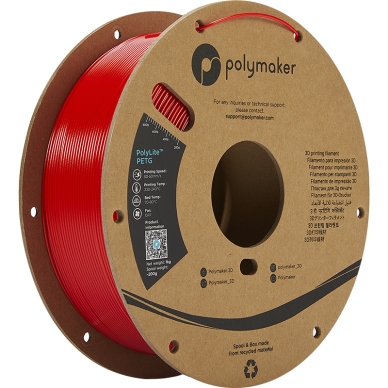 Polymaker alt Polymaker Polylite PETG 1,75 mm - 1kg Röd