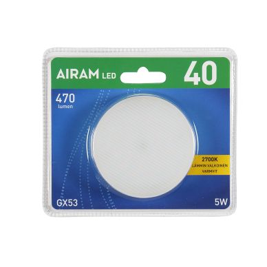 AIRAM alt GX53 LED lamppu 4,9W 2700 K 470 luumen
