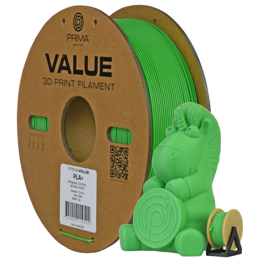 PrimaValue PLA+ - 2,85mm - 1kg - Grön