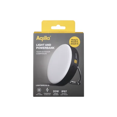 Aqiila Lightbird BL10 Campinglampa med Powerbank 10000mAh