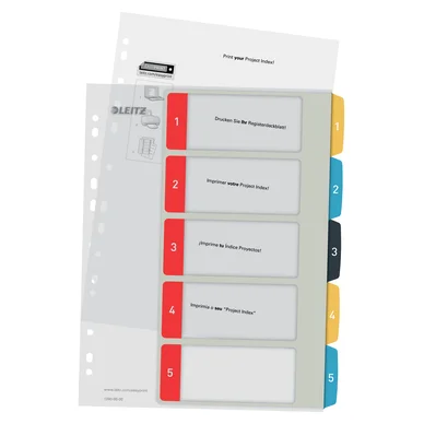 Leitz Leitz Cosy 1-5 printbart register, PP 12400000 Modsvarer: N/A