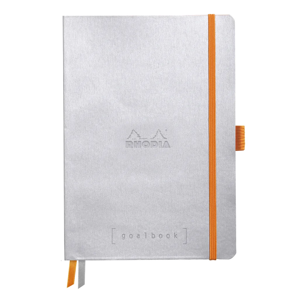 Rhodia Goalbook anteckningsbok A5, soft cover silver