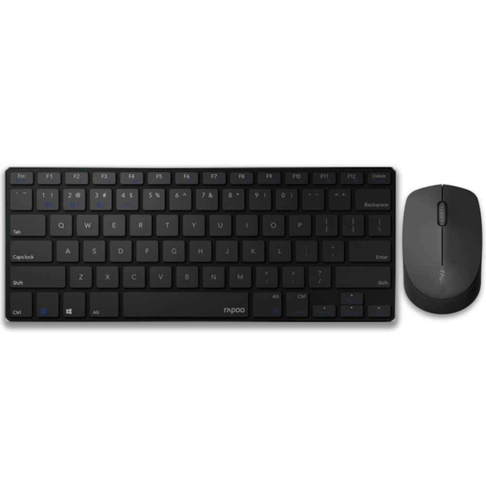 Rapoo RAPOO Keyboard/Mus Sett 9000M Multi-Mode Trådløs Svart Tastatur,Datamus,Elektronikk
