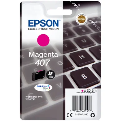 Epson Blækpatron magenta, 1.900 sider T07U340 Modsvarer: N/A billede