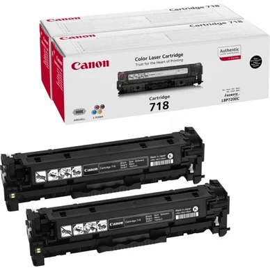 Canon Canon 718BKVP Värikasetti musta 2 pakkaus 2662B005 Vastaa: N/A