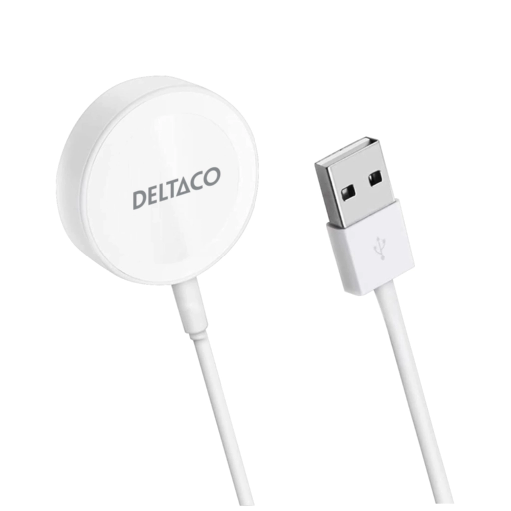 DELTACO Deltaco lader til Apple Watch, USB-A, 1 m Ladere og kabler,Elektronikk