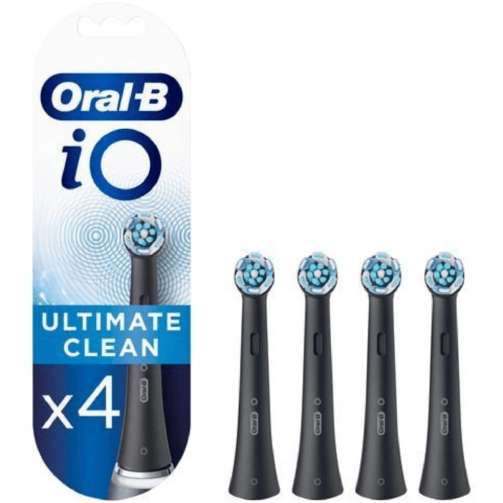 Oral-B Oral-B Refiller iO Ultimate Clean 4-pk, svart