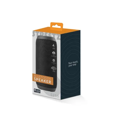 Streetz S250, Bluetooth Högtalare 2x5W, svart