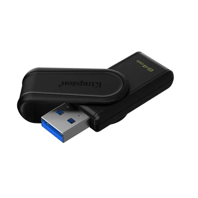 64GB Portable USB 3.2 Gen 1 DT Exodia S (Black/Black)