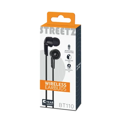 Streetz Streetz In-ear BT høretelefoner med mikrofon og kontrolknapper, sort HL-BT301 Modsvarer: N/A