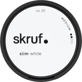 Skruf No. 25 Medium Slim White