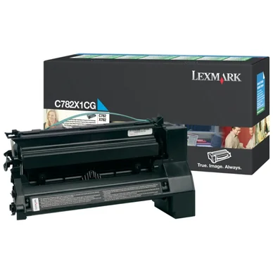Lexmark Tonerkassette cyan 15.000 sider C782X1CG Modsvarer: N/A