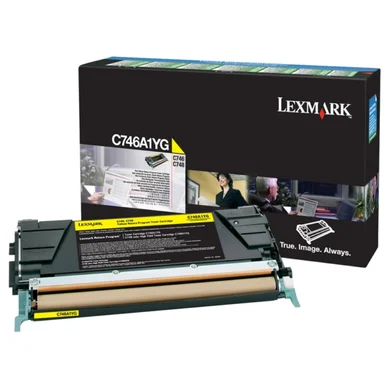 Lexmark Tonerkassette gul 7.000 sider C746A1YG Modsvarer: N/A billede
