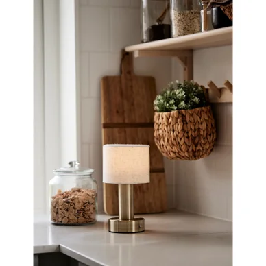 PR Home Tiara Bordlampe Genopladelig Antik messing 110417 Modsvarer: N/A