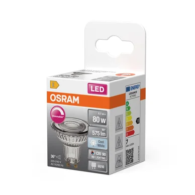 OSRAM LED PAR16 80 Dæmpbar 36° 6,1W 940 GU10 4099854456954 Modsvarer: N/A