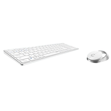 Rapoo tastatur/Mus Sæt 9750M Multi-Mode Wireless Hvid, Nordic 6940056121417 Modsvarer: N/A