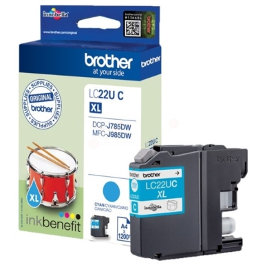 Brother Brother LC-22U Blækpatron cyan LC22UCXL