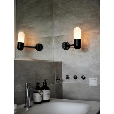 PR Home Zeta Væglampe IP44 MattSort 23cm 3501423 Modsvarer: N/A